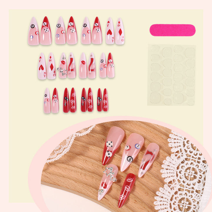 Verspieltes, Feiertags-Themen Press-On Nail Set Karnz