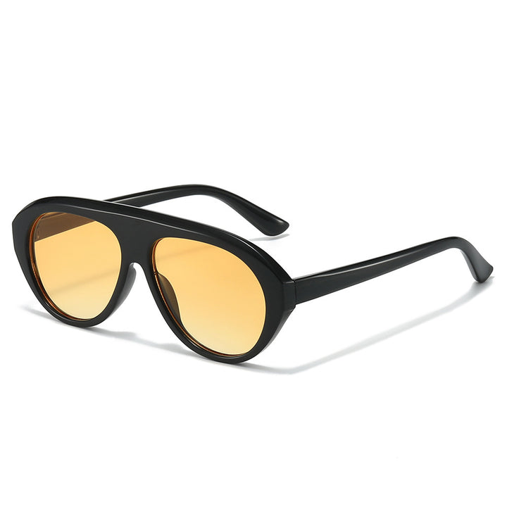 Oversized Geometric Aviator Sonnenbrille Karnz