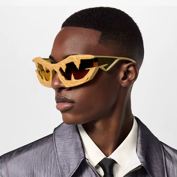 Damen futuristische Sportsonnenbrille Karnz