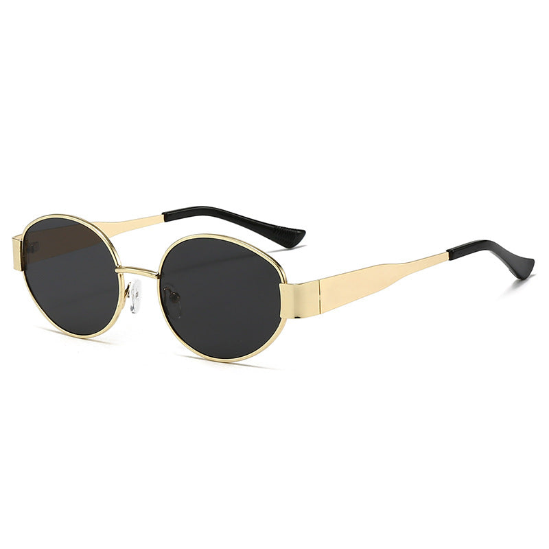 Damen Vintage Sonnenbrille im ovalen Design Karnz