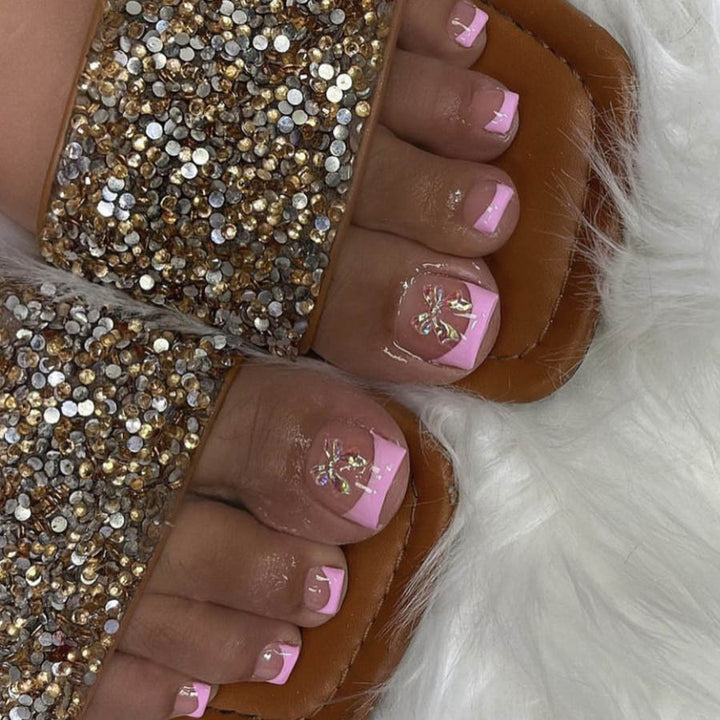 Glitzernde Hausschuhe mit eleganten Applikationen Karnz