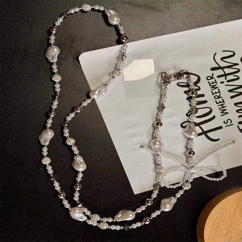 Elegante Perlenbesetzte Brillenband Karnz