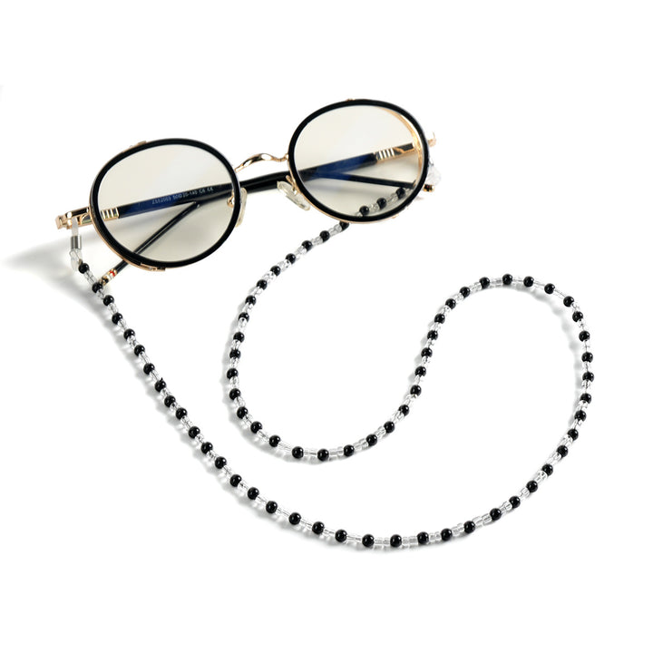 Vintage-inspirierte, beadete Brillen-Halskette Karnz