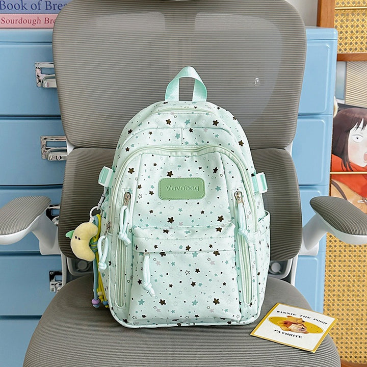 Stern-Druck Multi-Taschen Rucksack Karnz