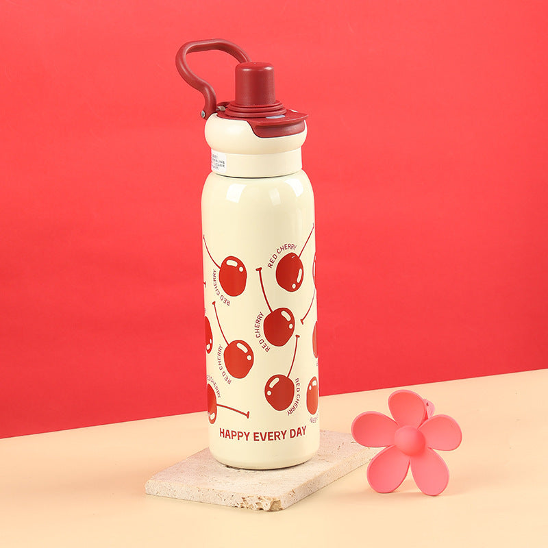 Damen Kinderfreundliche Edelstahl-Trinkflasche Karnz