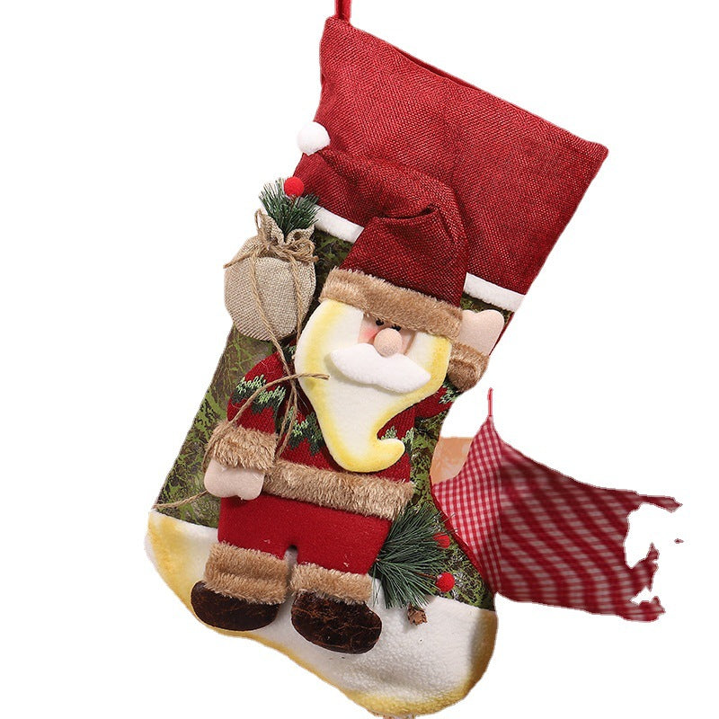 Niedlicher Weihnachtsstrumpf mit Rentierdesign Karnz