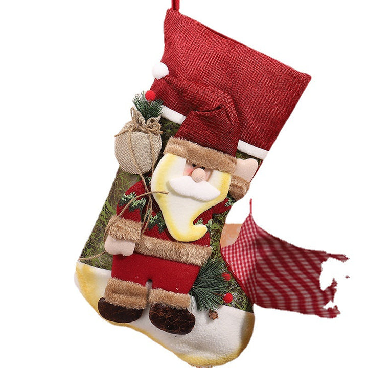 Niedlicher Weihnachtsstrumpf mit Rentierdesign Karnz