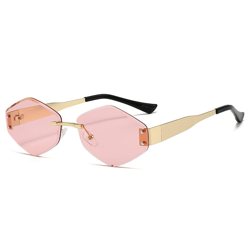 Damen modische Sonnenbrille im trendigen Hexagon-Design Karnz