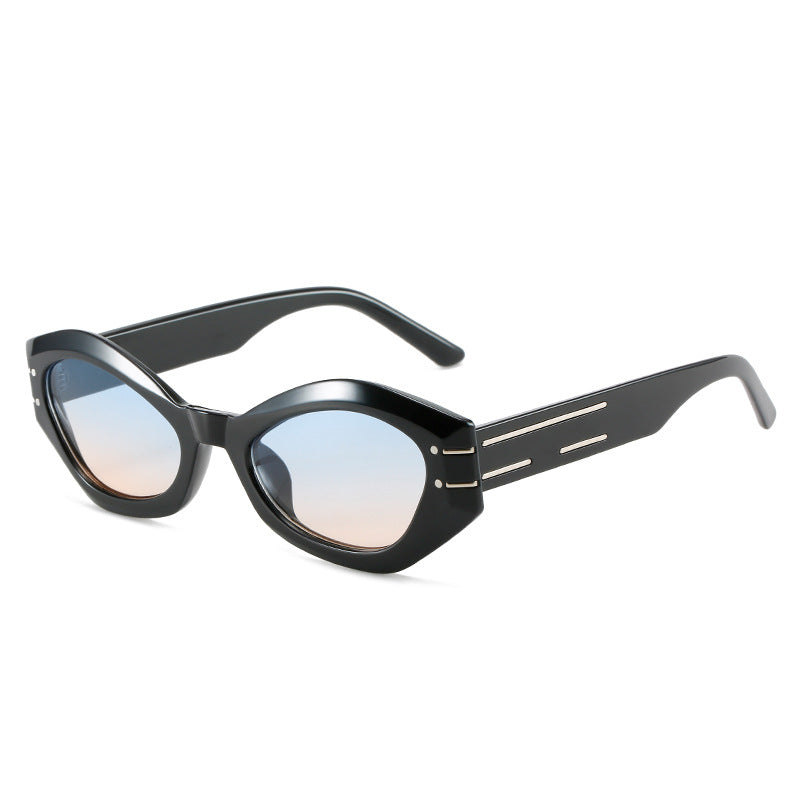 Damen stilvolle Designer-Sonnenbrille mit einzigartiger Rahmenkonstruktion Karnz