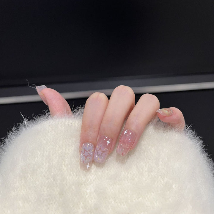 Sternenhimmel-inspiriertes Press-On-Nagelkunst-Set Karnz