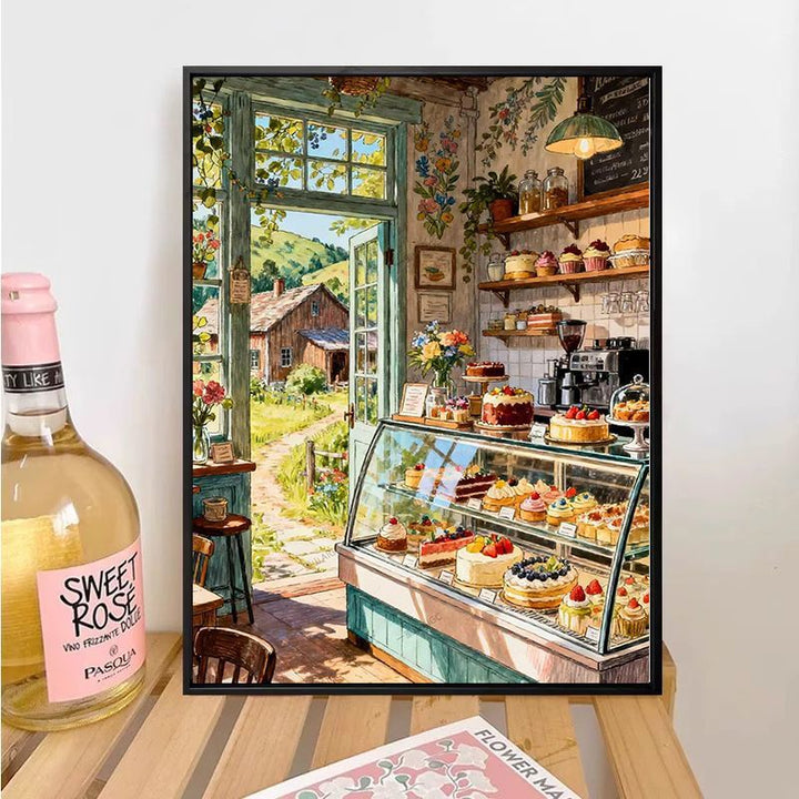 Bäckerei-Themen Dekorative Leinwandkunst Karnz