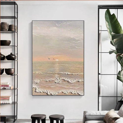 Serene Küstenlandschaft Leinwand Kunst