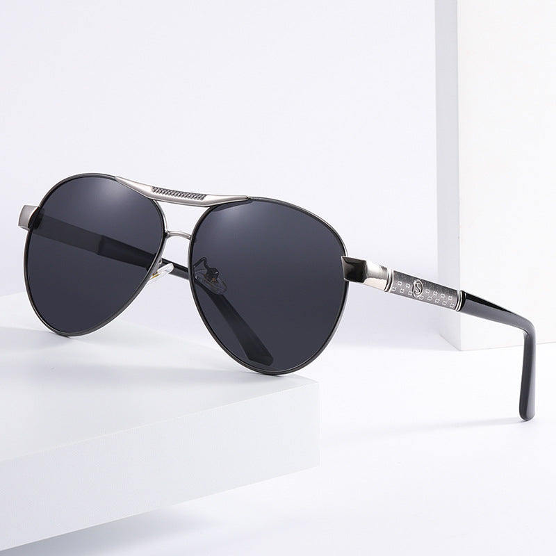 Damen elegante Metall-Sonnenbrille Karnz