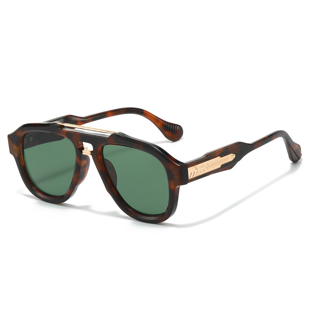 Modebewusste semi-transparente Schild-Sonnenbrille Karnz