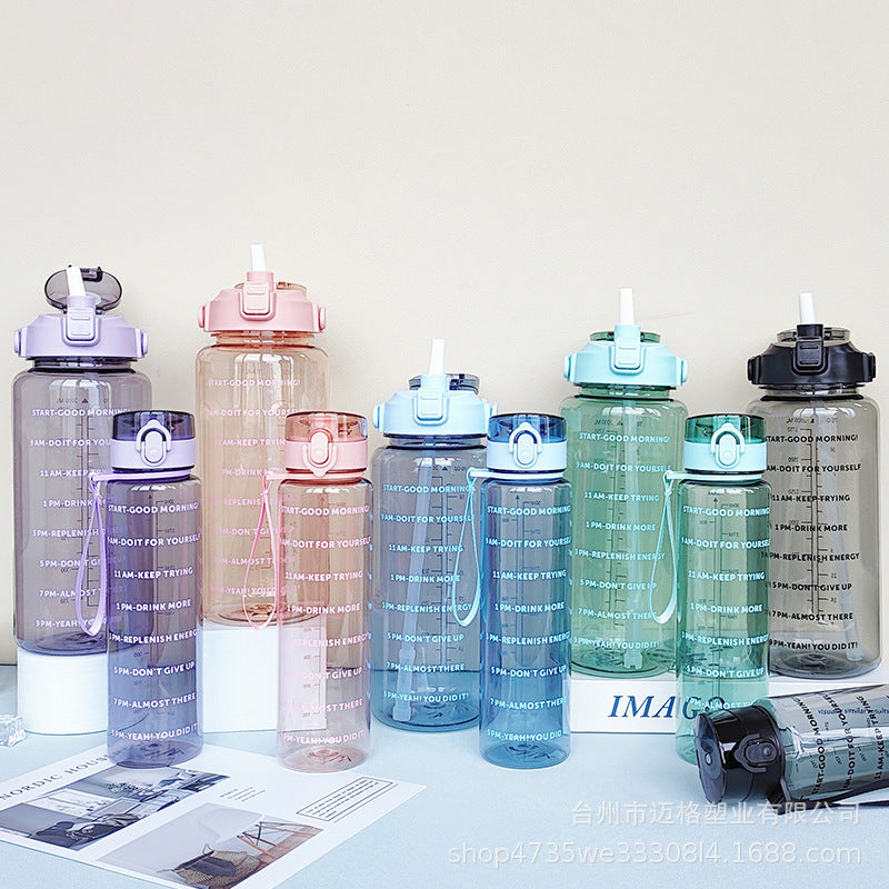 Damen Motivierende Trinkflasche Karnz
