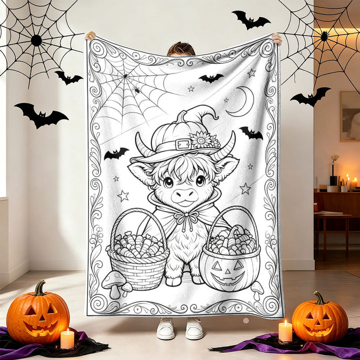 Gemütliche Halloween-Themen-Wurfdecke