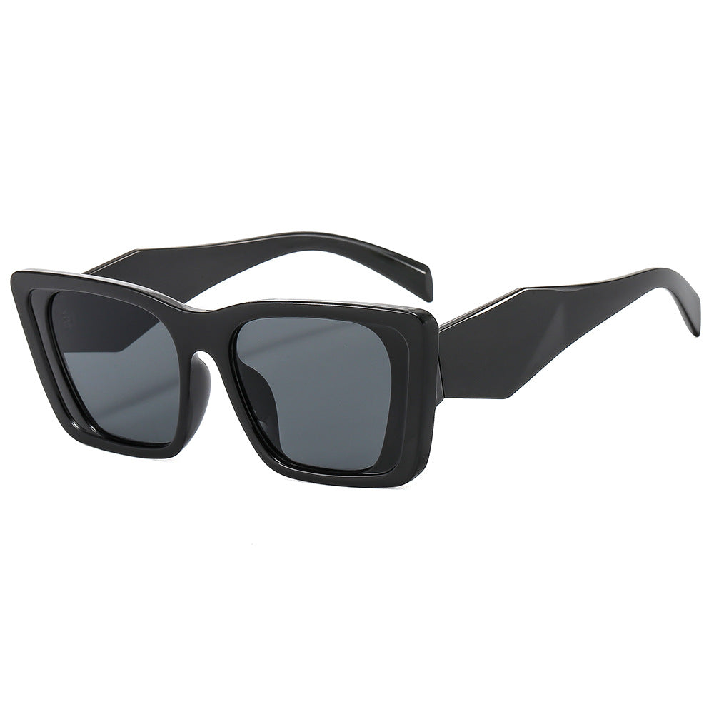 Damen oversized Designer-Sonnenbrille mit futuristischem Rahmen Karnz