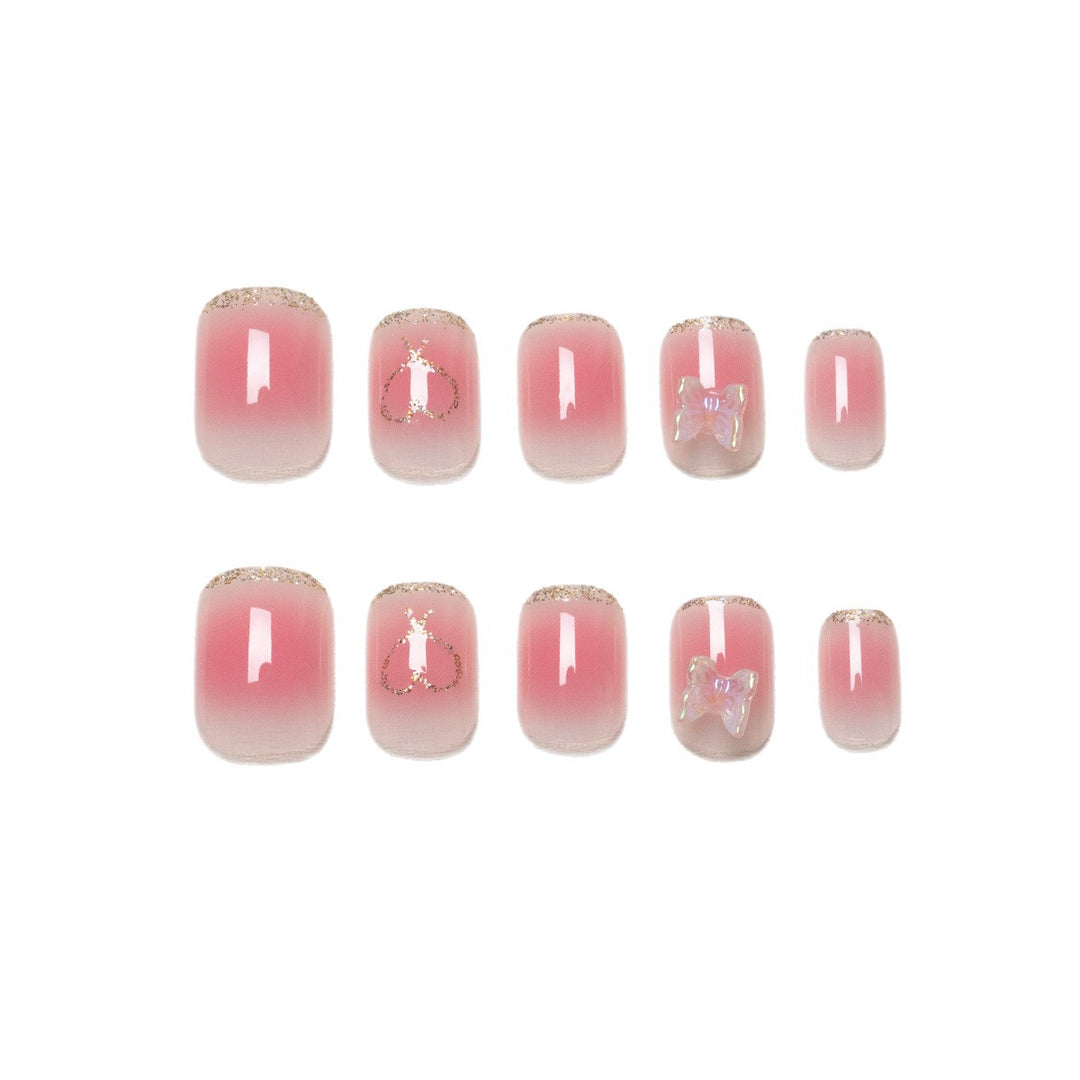 Dekorativer Acryl-Press-On-Nagelkunst-Set