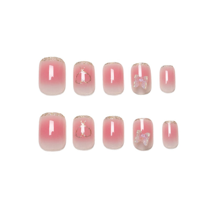 Dekorativer Acryl-Press-On-Nagelkunst-Set