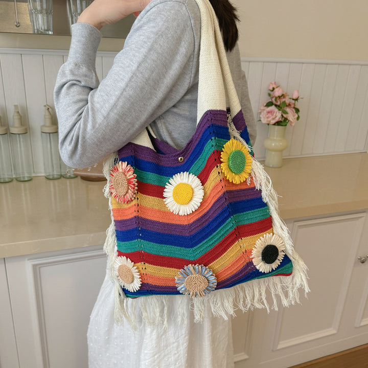 Bunte Boho-Shoppertasche