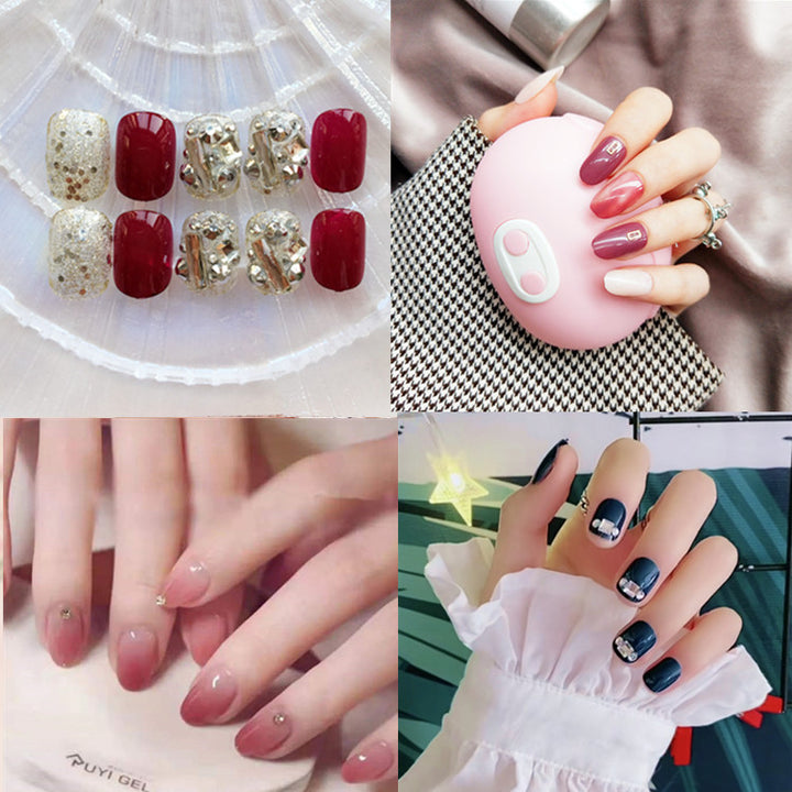 Glitzerndes Glamour Press-On Nagelset