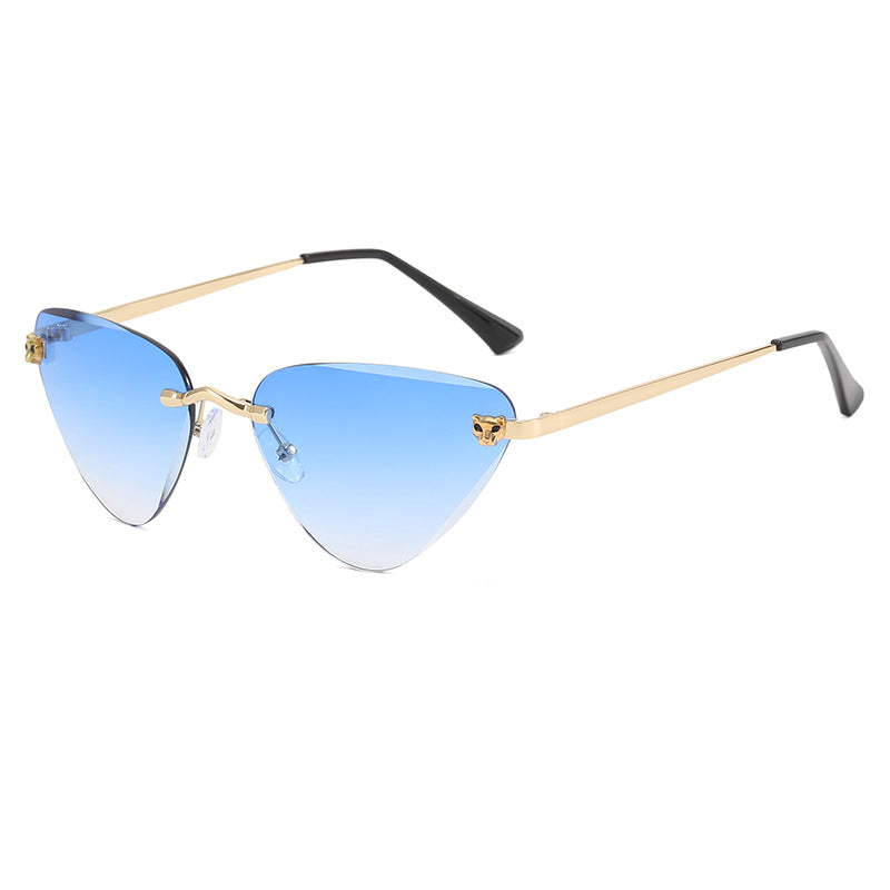 Damen Cat-Eye Sonnenbrille mit elegantem Metallrahmen Karnz