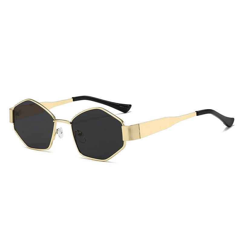 Damen modische Sonnenbrille im eleganten Sechseck-Design Karnz