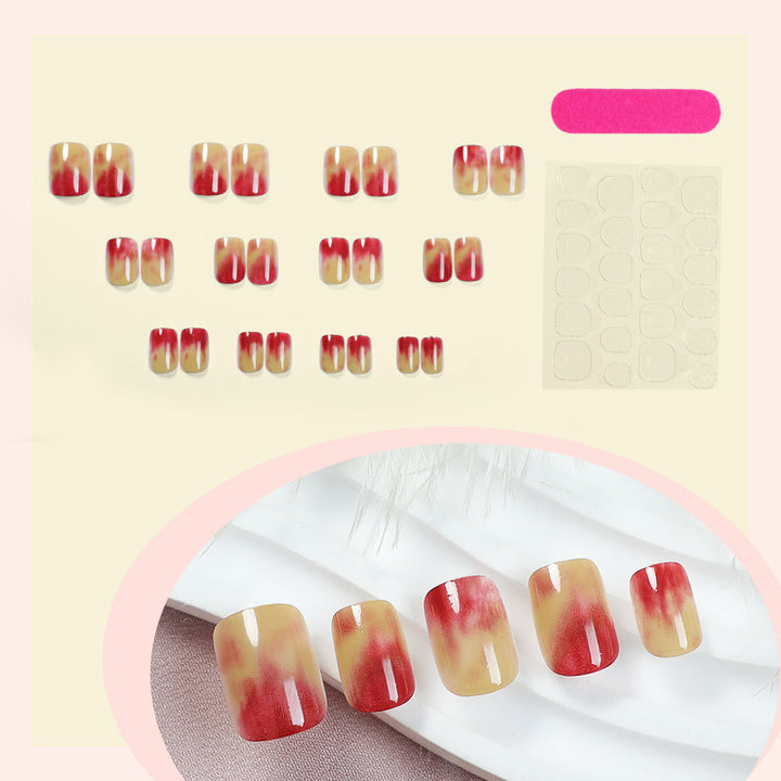 Künstlerisches Sculpted Press-On Nagelset Karnz