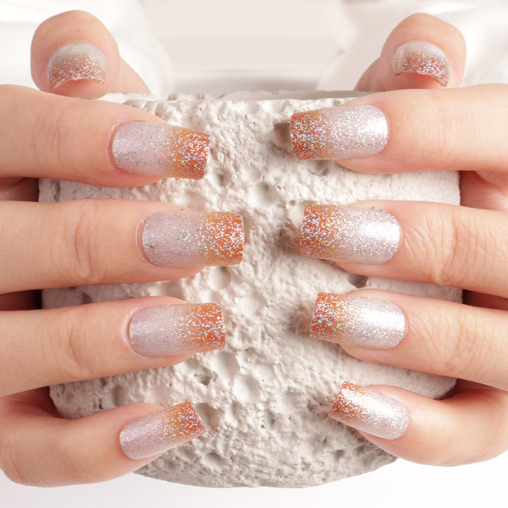 Glitter Ombre Press-On Nagelset Karnz