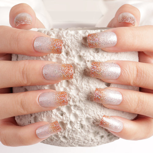 Glitter Ombre Press-On Nagelset Karnz