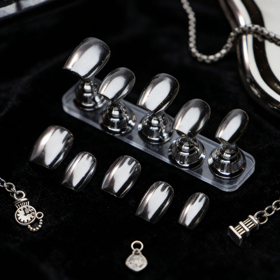 Metallic Press-On Nagelset
