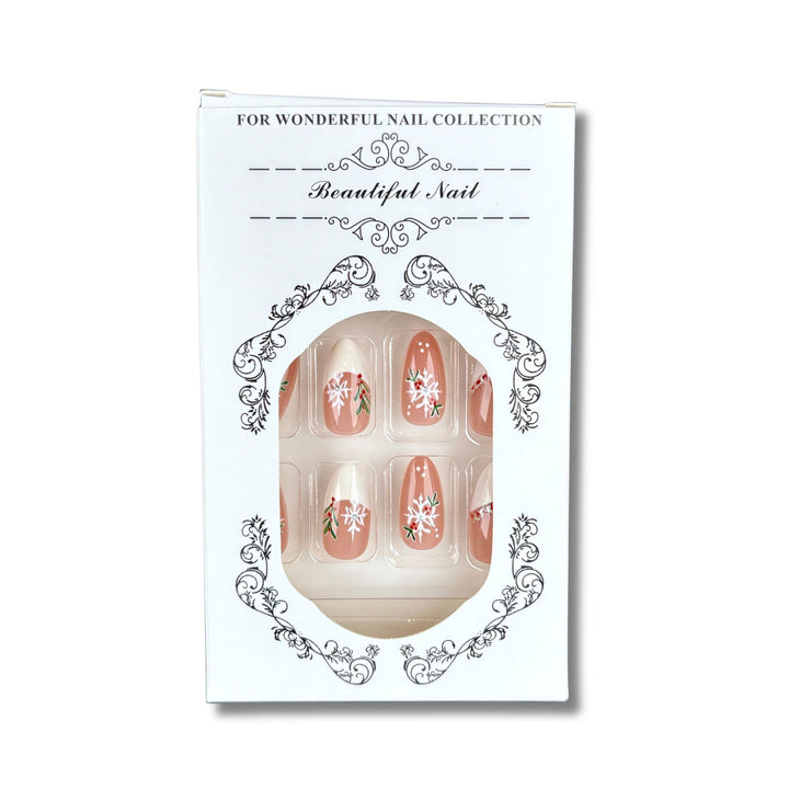 Blumenmuster Press-On Nagel Set