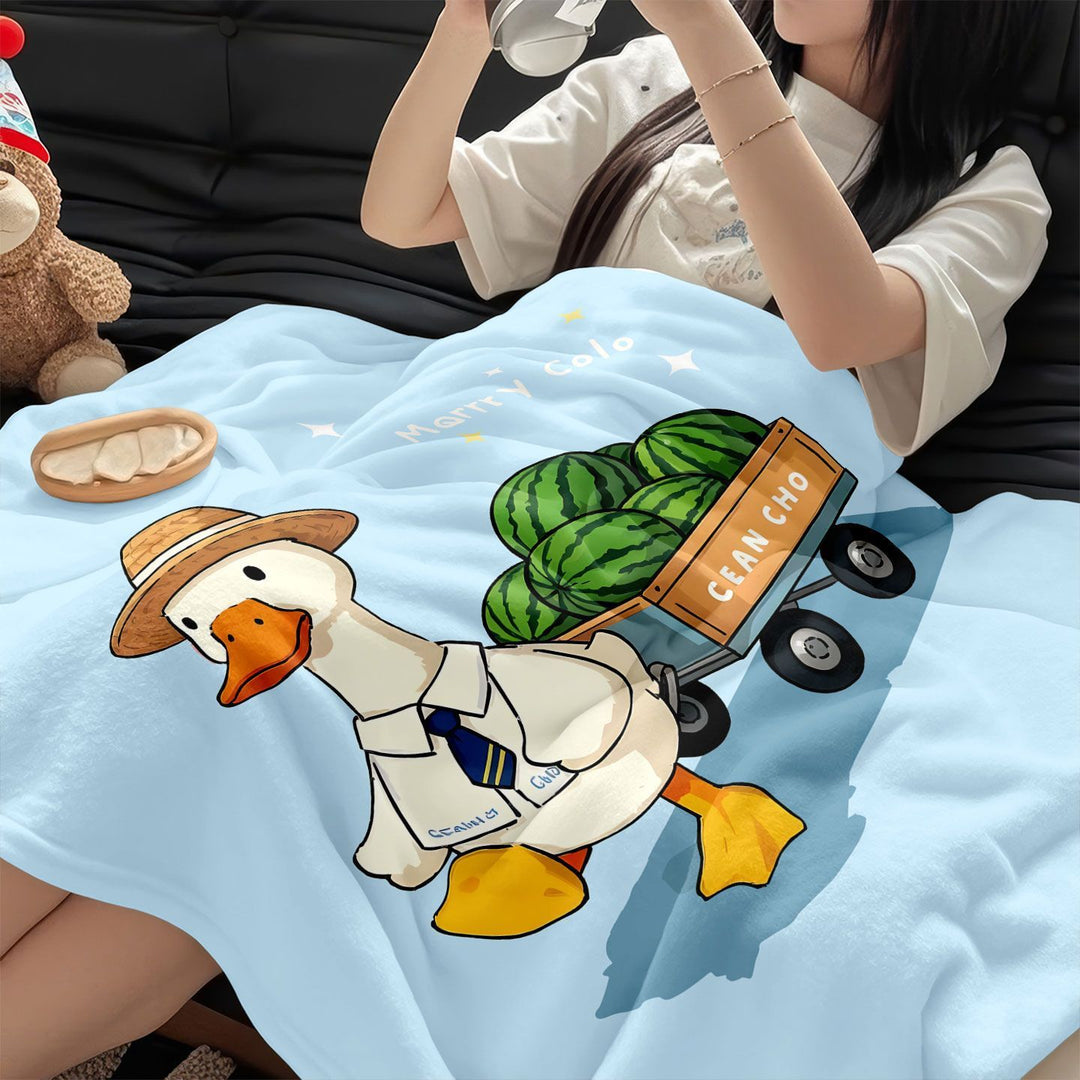 Verspielt Enten-Themen Fleece-Decke