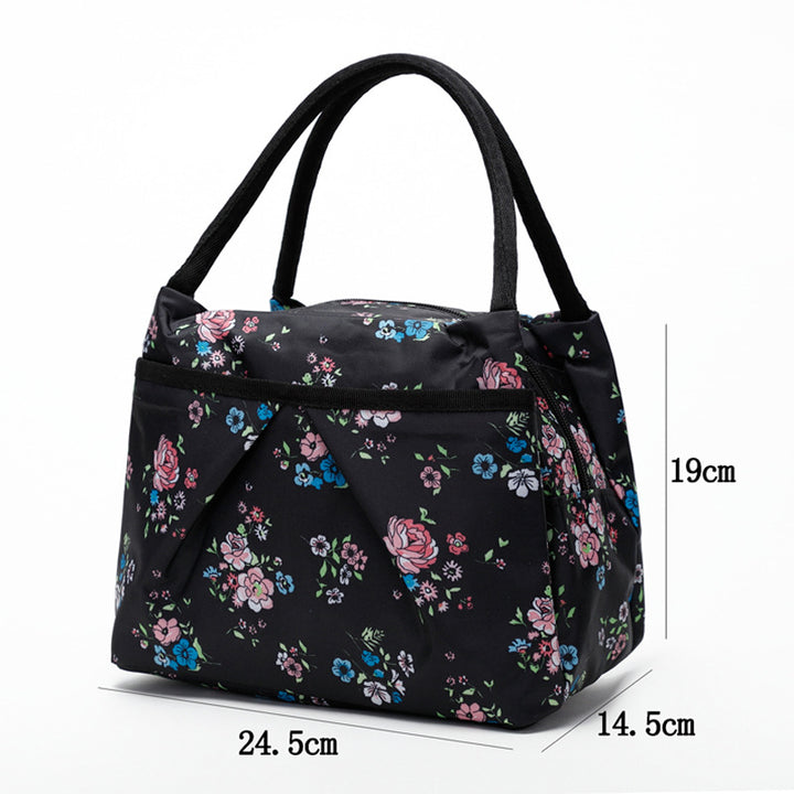 Blumige isolierte Lunch-Kühltasche Karnz