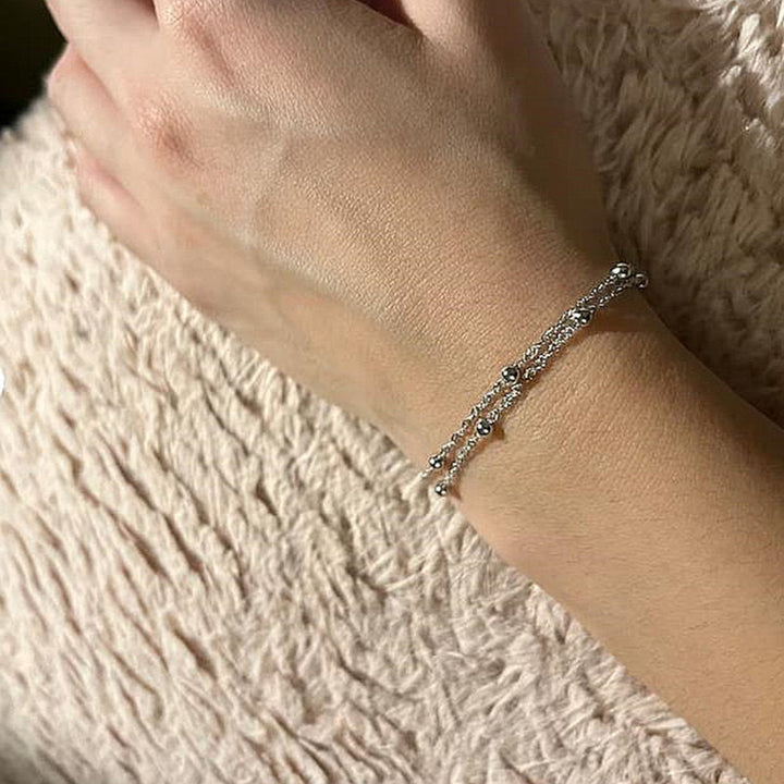 Zartes Silberkette Armband Karnz