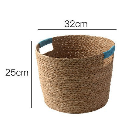Stylischer Aufbewahrungskorb Aus Geflochtenen Naturfasern Karnz