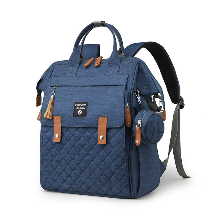Multifunktionaler gesteppten Windelrucksack Karnz