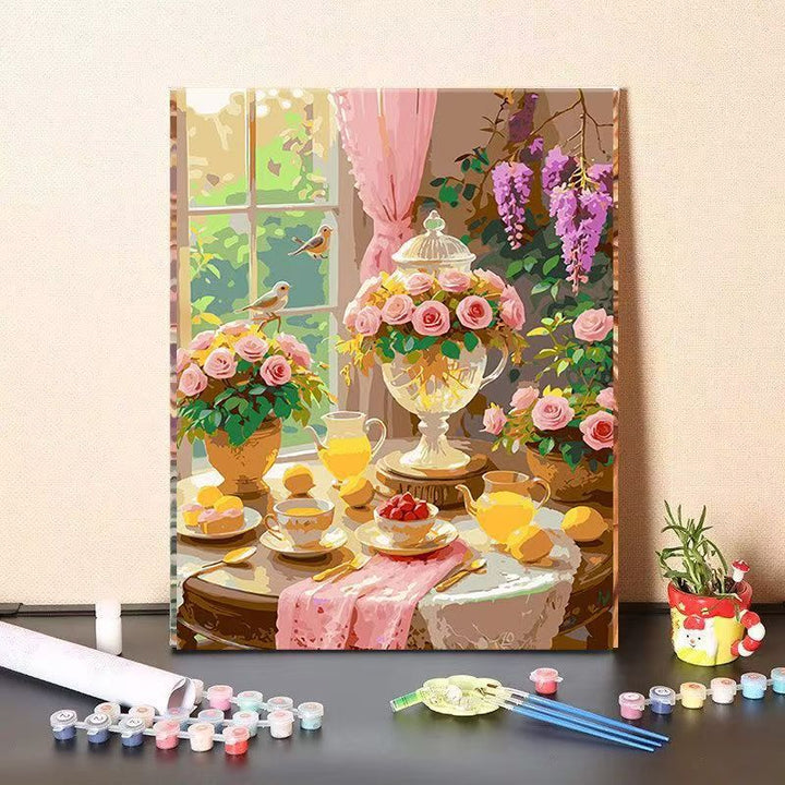 DIY Floral Still Life Malen nach Zahlen Set Karnz