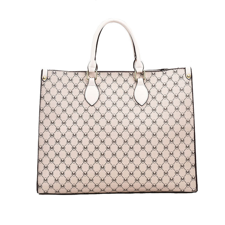 Luxe Logo-Print Tote Handtasche