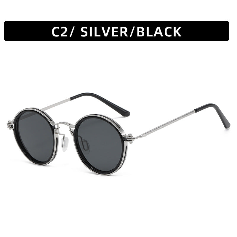 Avant-Garde Runde Rahmen Sonnenbrille