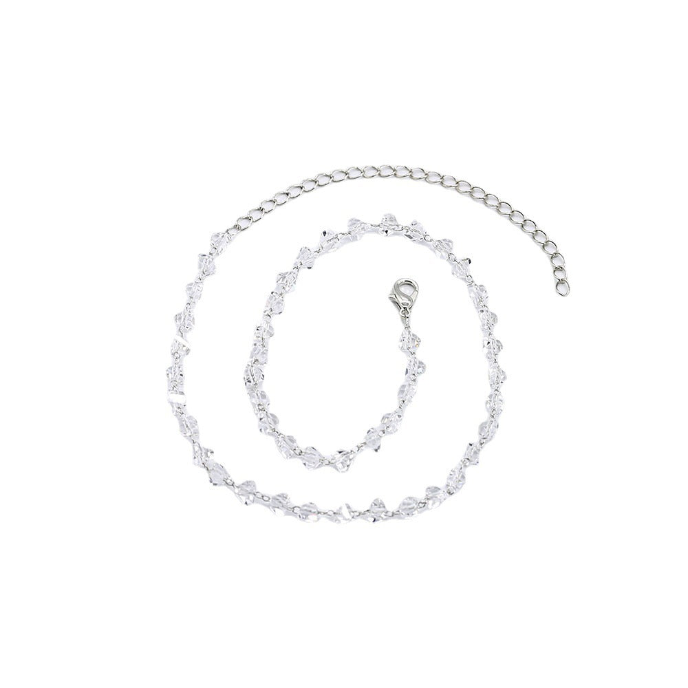 Elegante Kristall Brillen Kette Karnz