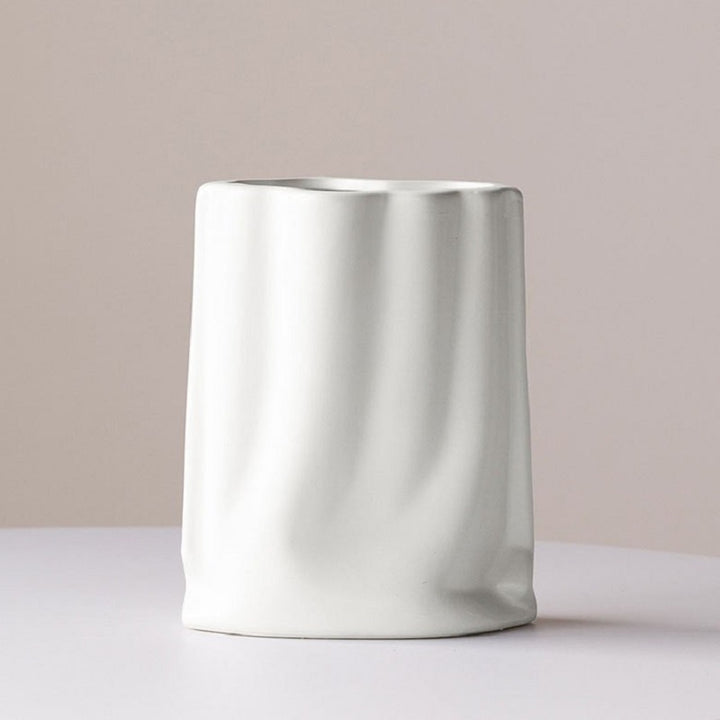 Künstlerische Metall Skulptur Vase