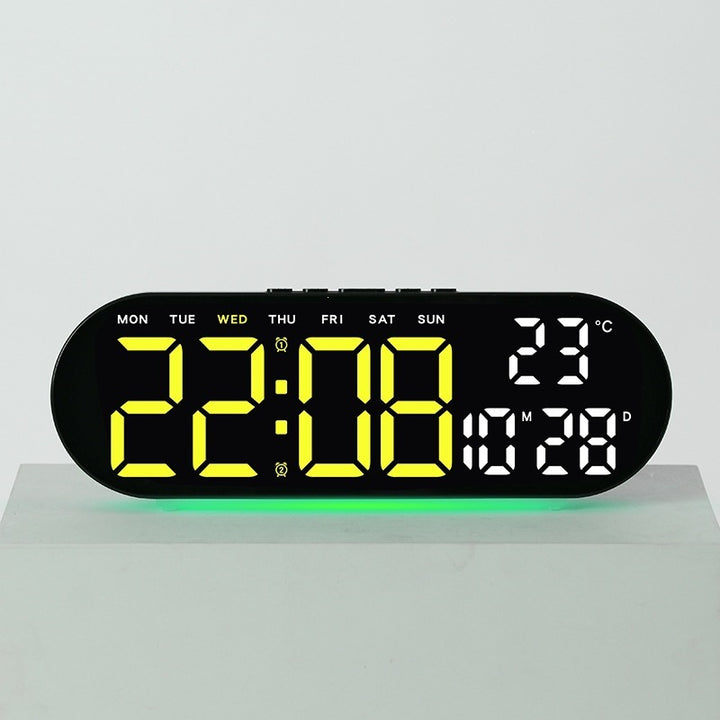 Digitaler Wecker mit Multifunktionalem Led-Display und Integrierter Thermometerfunktion Karnz