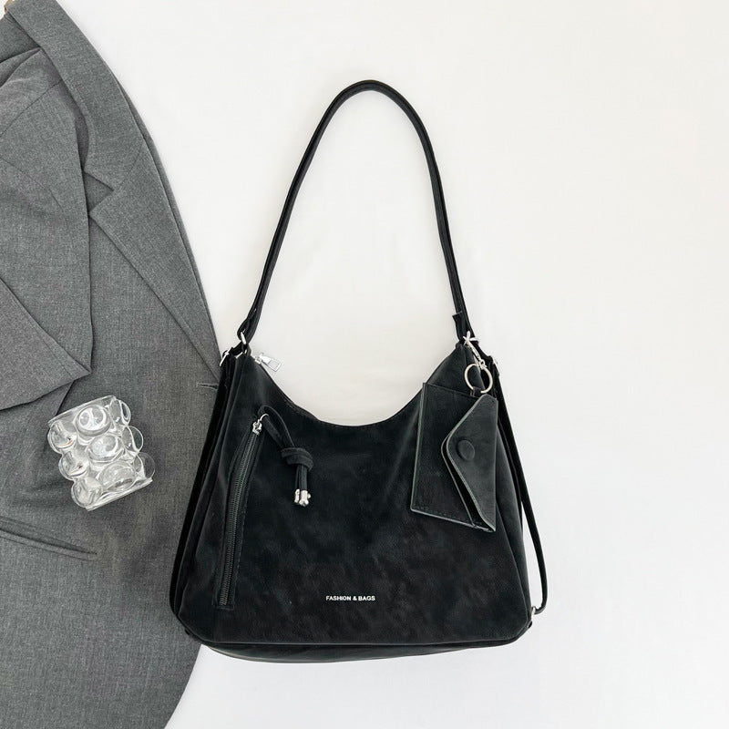 Lässige Wildleder Hobo-Tasche