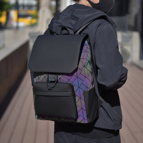 Stylischer strukturierter Laptop-Rucksack Karnz