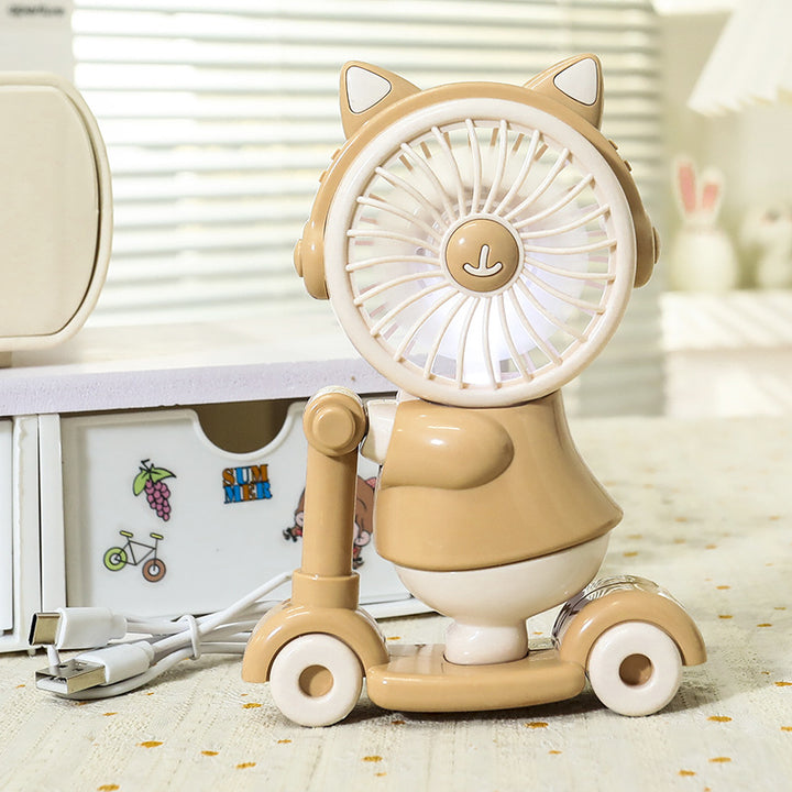 Damen Tragbarer Handventilator im niedlichen Tierdesign Karnz