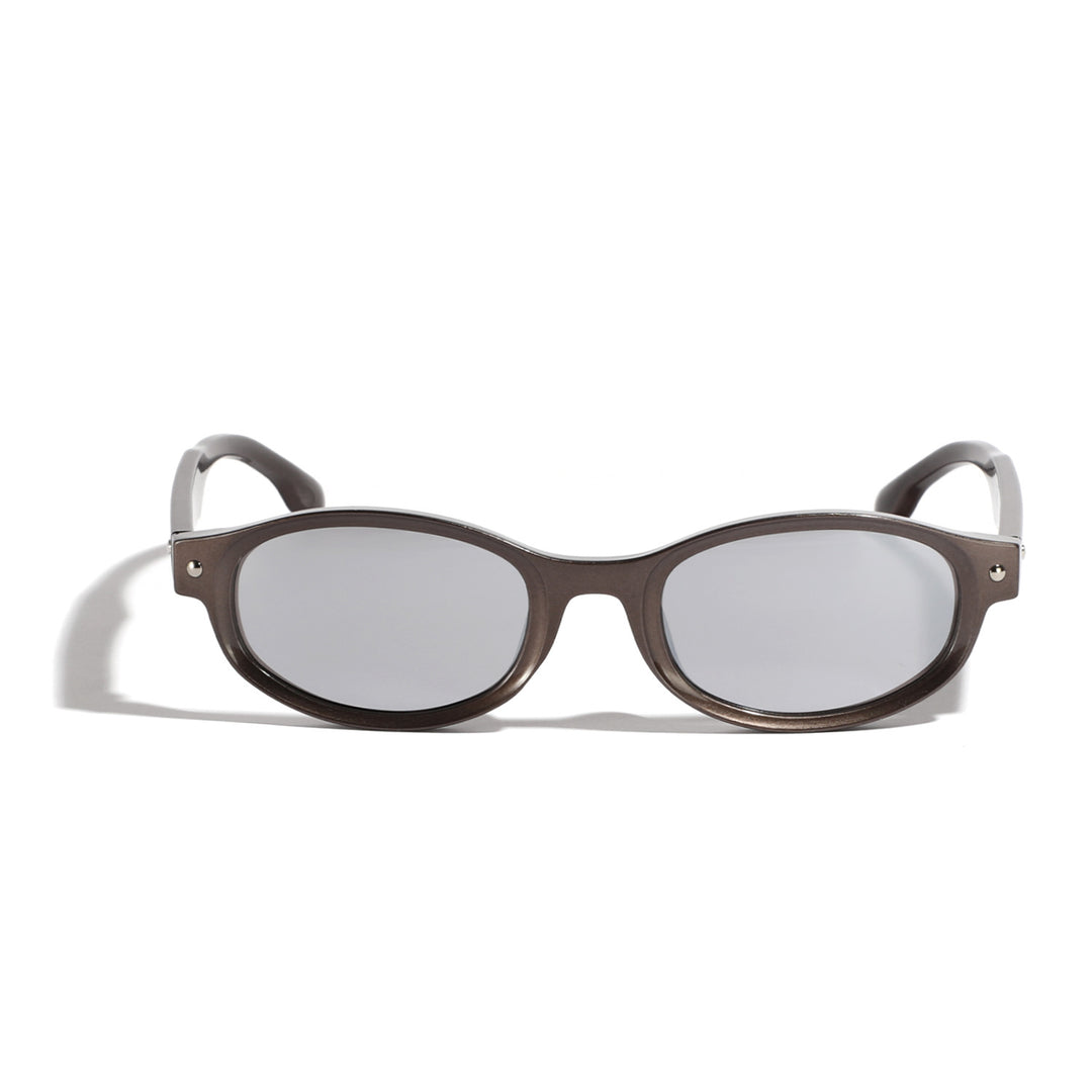 Damen modische Sonnenbrille mit geschwungenem Design und UV-Schutz Karnz