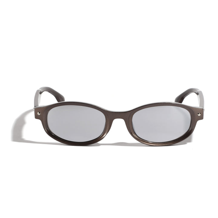 Damen modische Sonnenbrille mit geschwungenem Design und UV-Schutz Karnz
