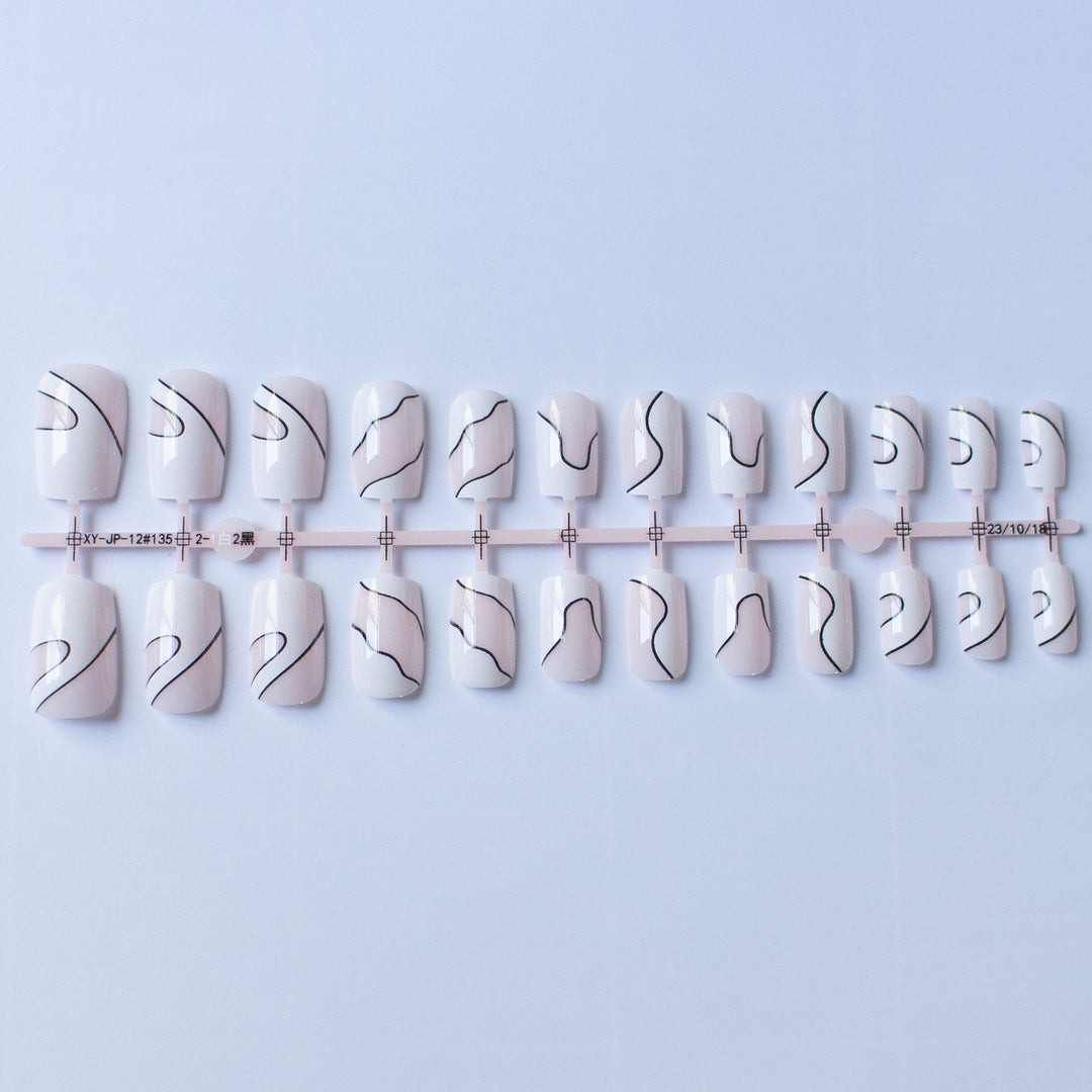 Künstlerisches abstraktes Nageldesign-Set