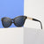 Damen modische Cat-Eye Sonnenbrille mit luxuriösen Kettenakzenten Karnz
